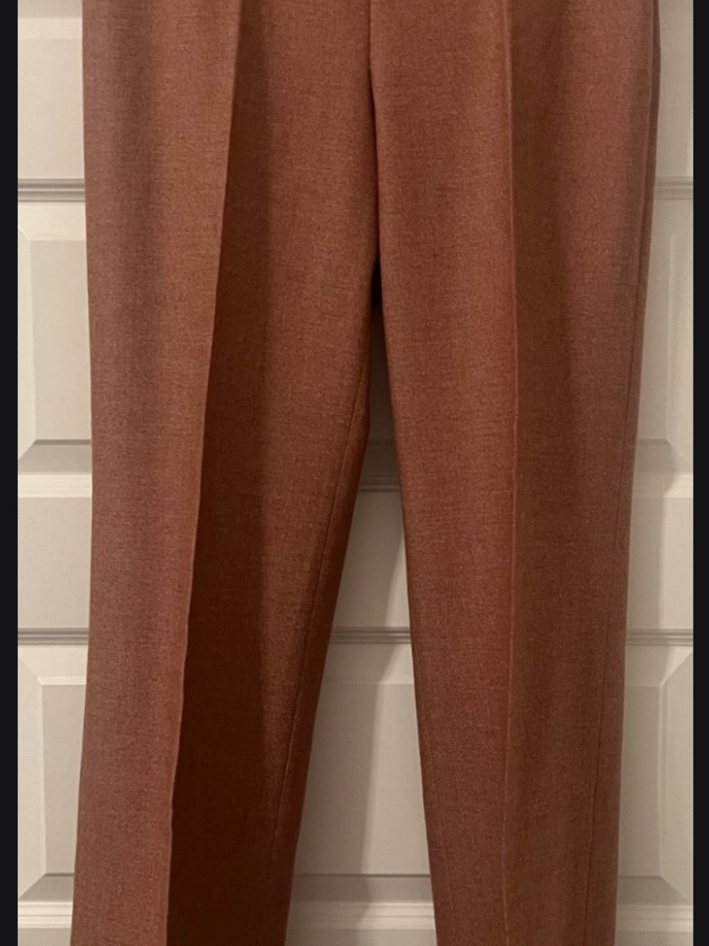Akris Women's Beige With A Pink Hue Dress Trousers Size 8